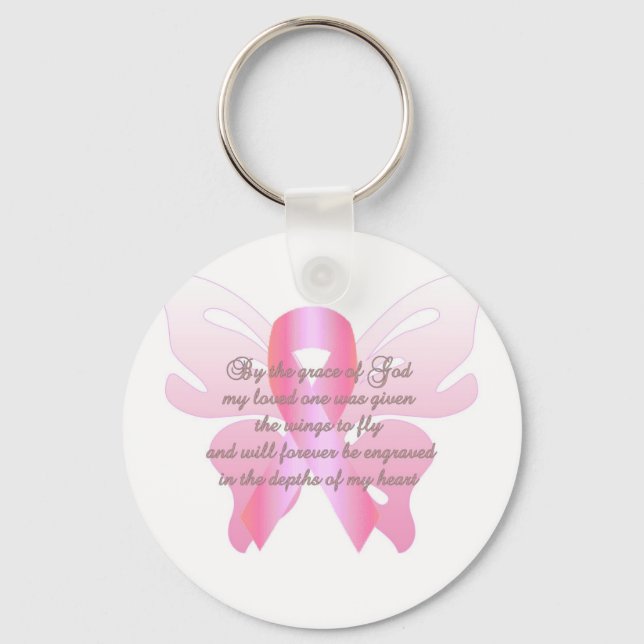 Breast Cancer Loss Key Ring (Front)