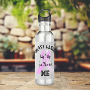 Breast Cancer Lost its Battle to ME   Survivor 710 Ml Water Bottle