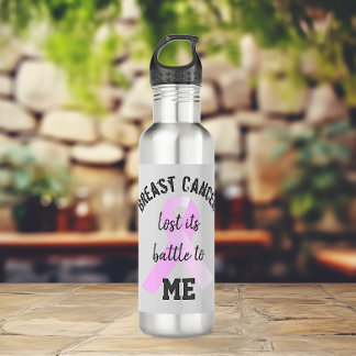 Breast Cancer Lost its Battle to ME | Survivor 710 Ml Water Bottle