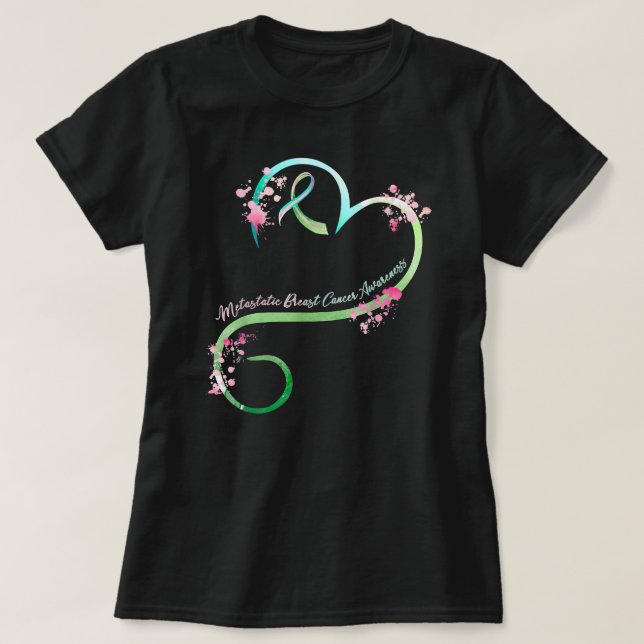 Breast Cancer Metastatic Breast Cancer Awareness H T-Shirt (Design Front)