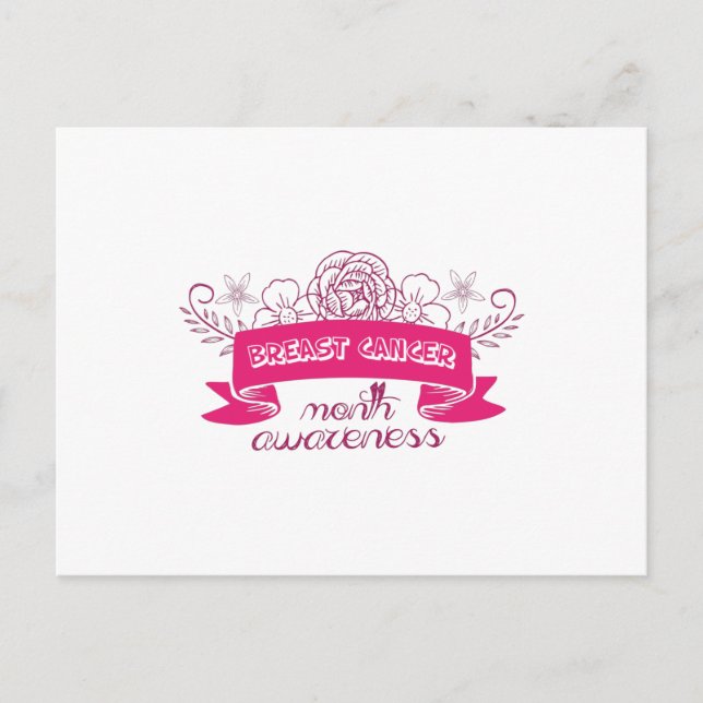 breast cancer month awareness postcard (Front)