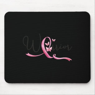 Breast Cancer Month Butterflies Pink Ribbon Women' Mouse Mat