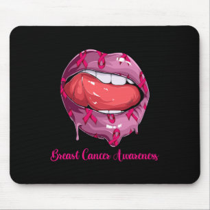 Breast Cancer Month Shirt For Women Mouse Mat