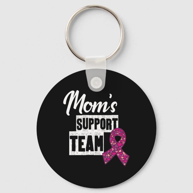 Breast Cancer Mum Support  Key Ring (Front)