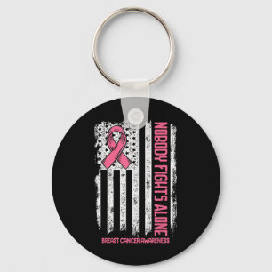 Breast Cancer Nobody Fights Alone Breast Cancer Aw Key Ring