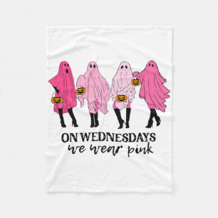 Breast Cancer On Wednesday We Wear Pink  Fleece Blanket