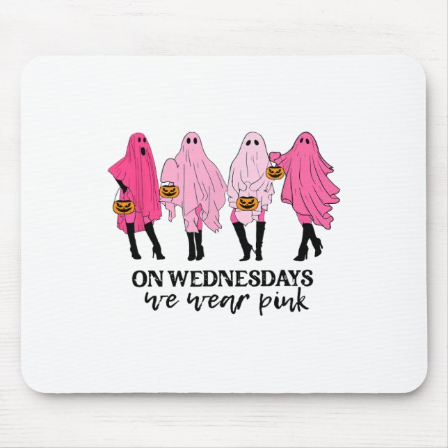 Breast Cancer On Wednesday We Wear Pink  Mouse Mat (Front)