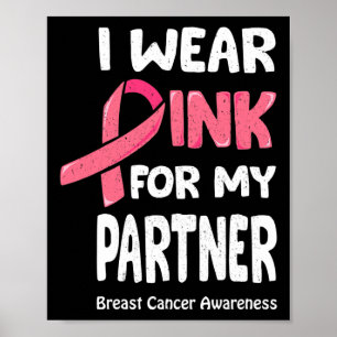Breast Cancer Partner T Shirt Poster