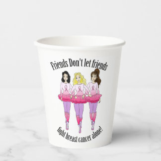 Breast Cancer party: No one fights alone! Paper Cups