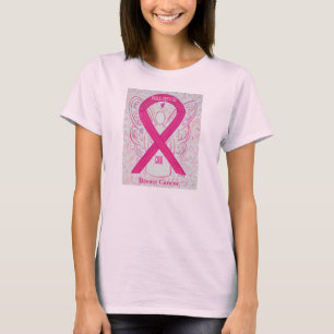 Breast Cancer Pink Awareness Ribbon Angel Shirt