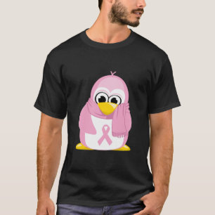 Breast Cancer Pink Penguin T-Shirt
