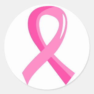 Breast Cancer Pink Ribbon 3 Classic Round Sticker