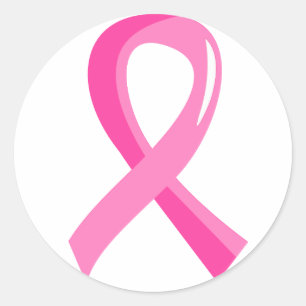 Breast Cancer Pink Ribbon 3 Classic Round Sticker