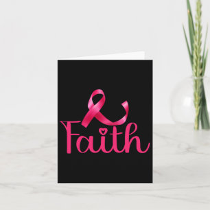 Breast Cancer Pink Ribbon Breast Cancer Faith Desi Card