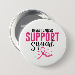 Breast Cancer Pink Ribbon Button Pin