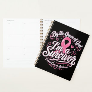 Breast Cancer Pink Ribbon Faith Awareness Planner