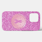 Breast Cancer Pink Ribbon Glitter  Case-Mate iPhone Case (Back (Horizontal))