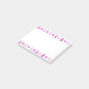 Breast Cancer Pink Ribbon Post-it Notes