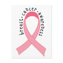Breast Cancer Pink Ribbon Postcard