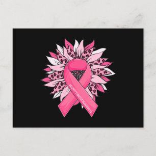Breast Cancer Pink Ribbon Sunflower Breast Cancer Postcard