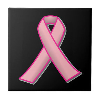 Breast Cancer Pink Ribbon Tile