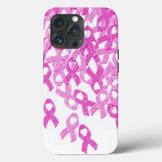 Breast Cancer Pink Velvet Ribbon  Case-Mate iPhone Case (Back)