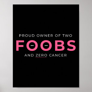 Breast Cancer Reconstruction Mastectomy Proud Owne Poster