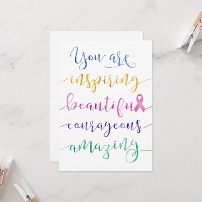 Breast Cancer – Remember Who You Are Card (Front/Back In Situ)