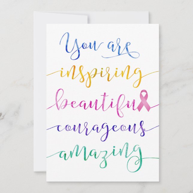 Breast Cancer – Remember Who You Are Card (Front)