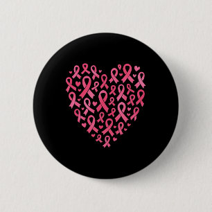 Breast Cancer Ribbon Awareness Inspirational  6 Cm Round Badge