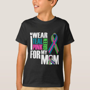 Breast Cancer Ribbon For Mum Cancer Awareness T-Shirt