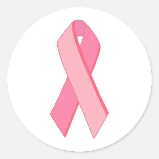 Breast Cancer Ribbon Original design! Classic Round Sticker (Front)