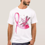 Breast Cancer Ribbon Pink Dragonfly T-Shirt<br><div class="desc">- Made in USA and ships from USA. Please be sure to choose our store when you add to cart. - Available for Home, Office, or School. Great space decoration to make life more healthy. - Meaningful Gifts on Birthday, Wedding, Anniversary... This is the perfect gift or decor for a...</div>