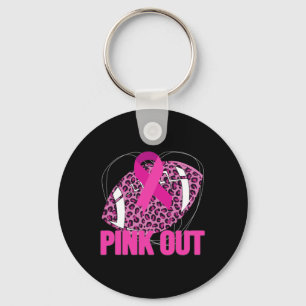 Breast Cancer Ribbon Pink Out Footll Pink Ribbon L Key Ring