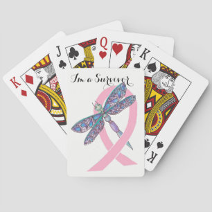 Breast Cancer Ribbon Playing Cards