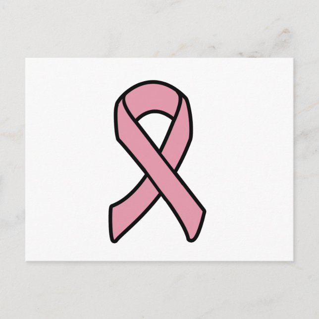 Breast Cancer Ribbon Postcard (Front)