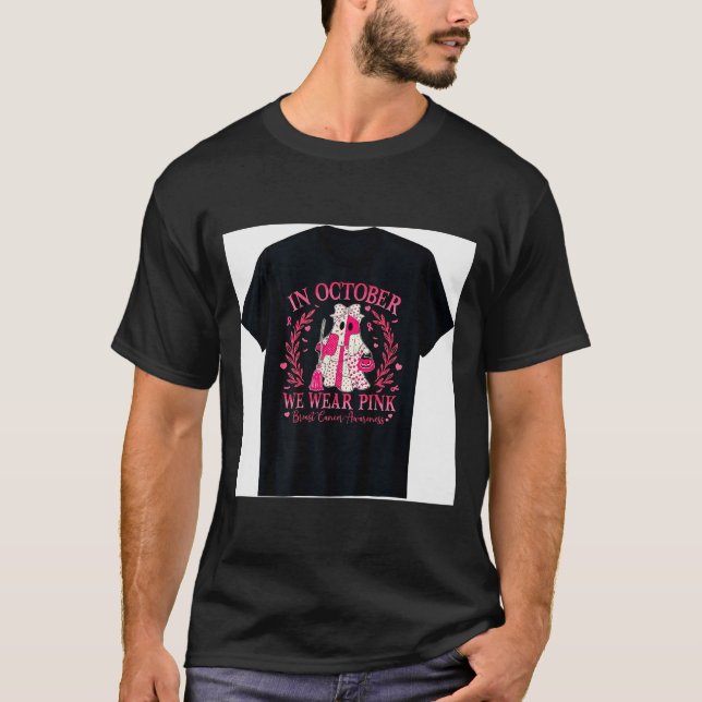 Breast Cancer Shirt For Women In October We Wear N (Front)