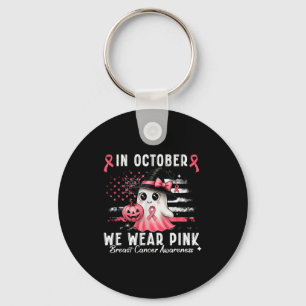 Breast Cancer Shirt For Women In October We Wear N Key Ring