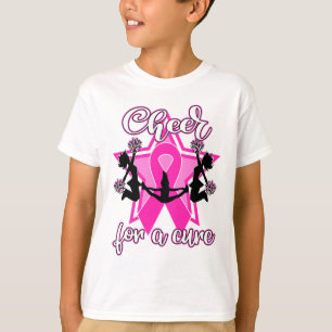 Breast Cancer Shirt Pink Ribbon Cheerleader 