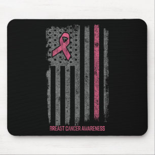 Breast Cancer Shirts American Flag Breast Cancer A Mouse Mat