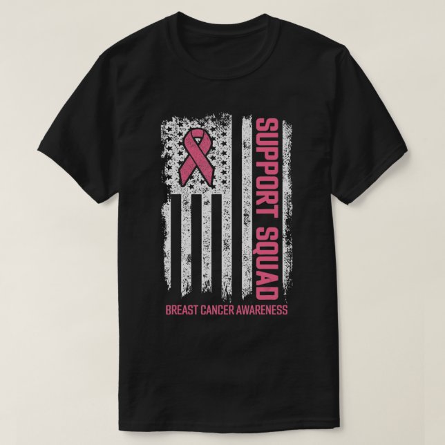 Breast Cancer Shirts Support Squad Breast Cancer A (Design Front)