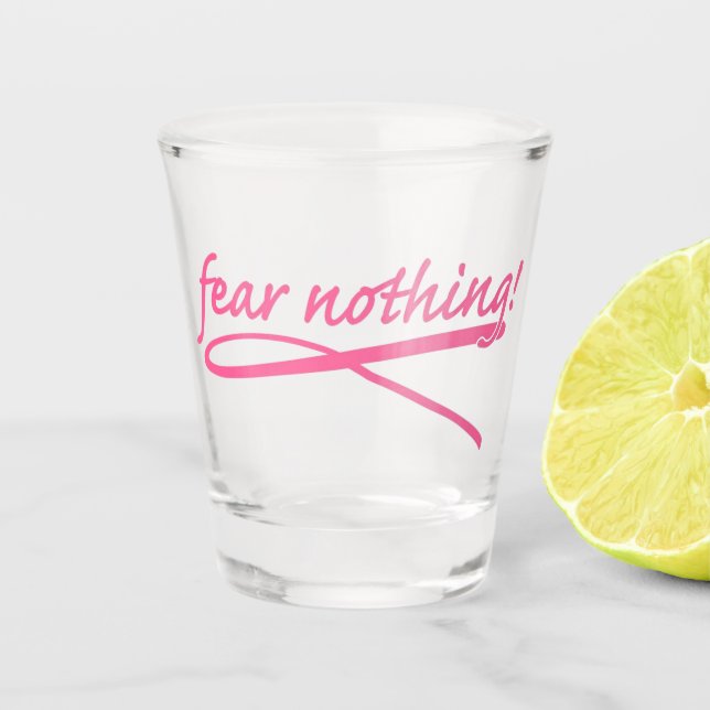 Breast Cancer Shot Glass (Front)