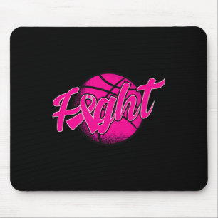 Breast Cancer Sketll Players Pink Ribbon Awareness Mouse Mat