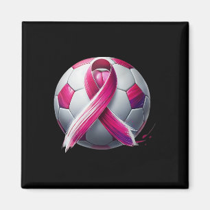 Breast Cancer Soccer Byll Pink Ribbon Kick For A C Magnet