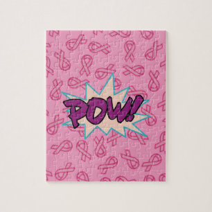 Breast Cancer Super Hero Jigsaw Puzzle