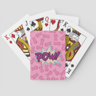 Breast Cancer Super Hero Playing Cards