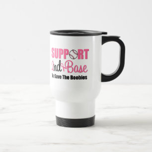 Breast Cancer Support 2nd Base Travel Mug