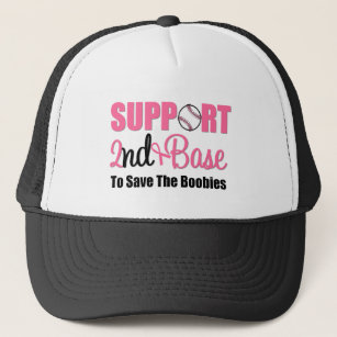 Breast Cancer Support 2nd Base Trucker Hat