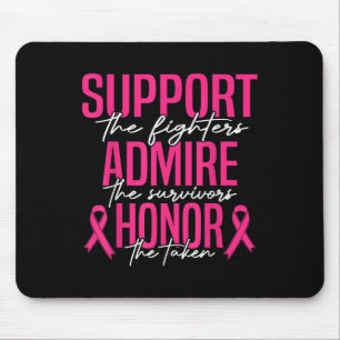 Breast Cancer Support Admire Honour Breast Cancer Mouse Mat