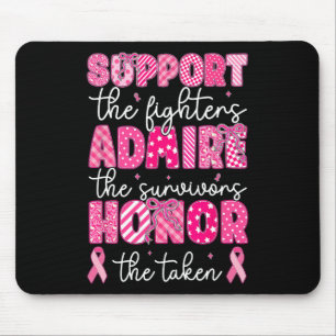Breast Cancer Support Admire Honour Breast Cancer Mouse Mat